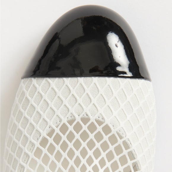 New Chanel 2023 White Mesh Preowned Slip On Bow Ankle Boots Size 41 - Picture 10 of 15